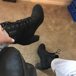 Timberland boots with heel ortholite 7.5 us